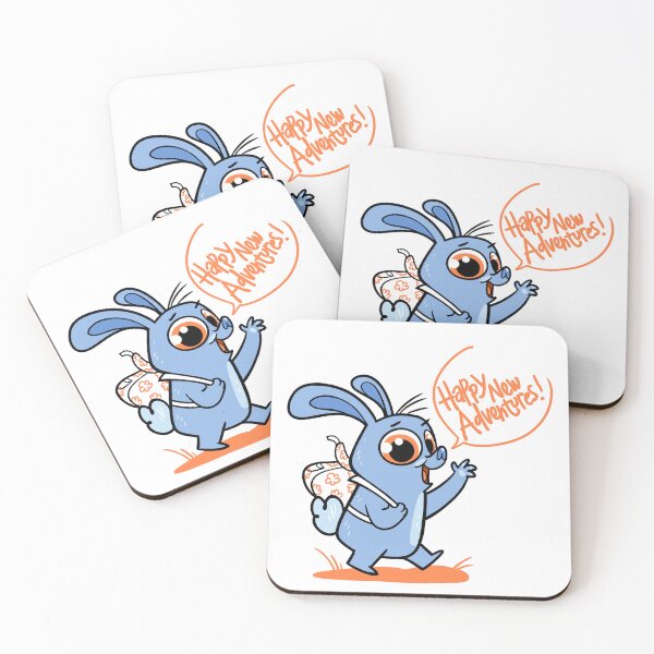 Item preview, Adventure Bunny Greetings - blue designed and sold by 7115.