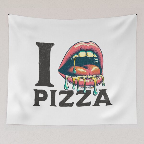 Item preview, I LOVE PIZZA designed and sold by Retro-Rebellion.