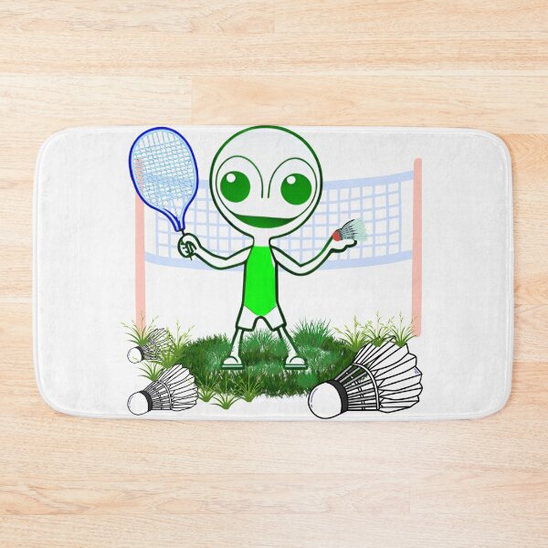 Item preview, Aliens also like to play badminton. designed and sold by Zofia Sosnecka.