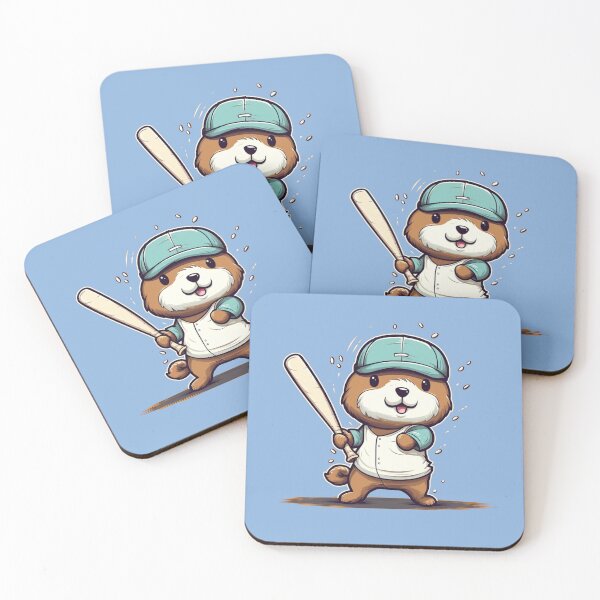 Artikelvorschau, Niedlicher Seeotter, der Baseball spielt entworfen und verkauft von MilkyBerryShop.