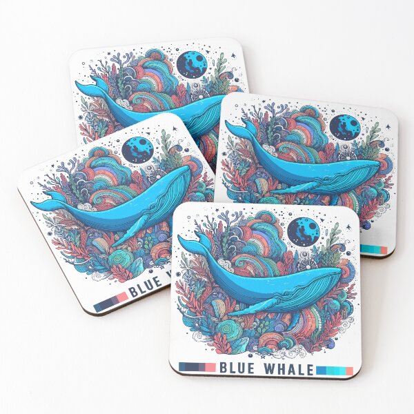 Item preview, Dark Shadows Blue Whale designed and sold by bihtti.