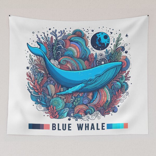 Item preview, Dark Shadows Blue Whale designed and sold by bihtti.