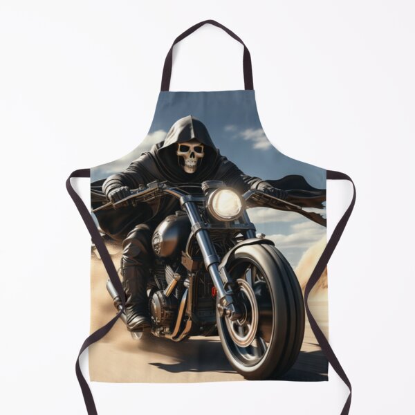 Artikelvorschau, Der Sensenmann rast auf einem Motorrad durch das Death Valley entworfen und verkauft von TheDarkWardrobe.