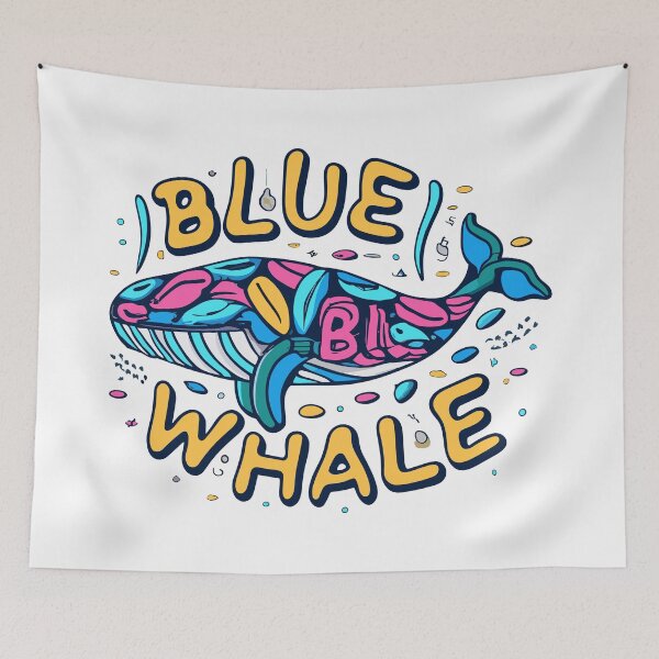 Item preview, Dark Shadows Blue Whale designed and sold by bihtti.