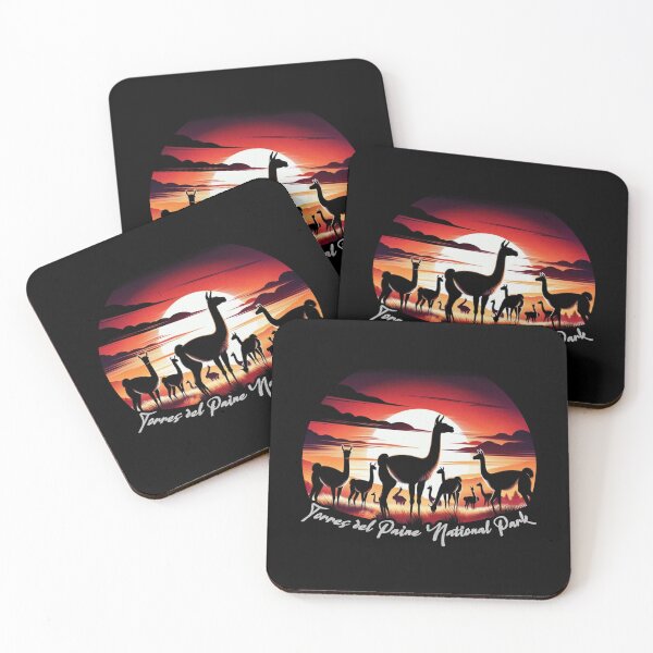 Item preview, Chilean Torres Del Paine Wildlife Sunset Silhouette designed and sold by SambaStyles.