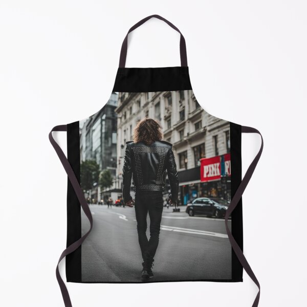Item preview, Man in Leather Jacket walking through the City designed and sold by RockPalette.