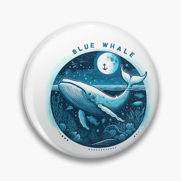 Item preview, Dark Shadows Blue Whale designed and sold by bihtti.