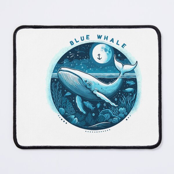 Item preview, Dark Shadows Blue Whale designed and sold by bihtti.