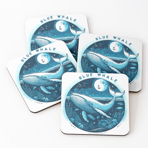 Item preview, Dark Shadows Blue Whale designed and sold by bihtti.
