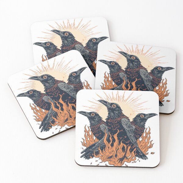Item preview, Wings of Ember: The Mystical Flight of Ravens designed and sold by Neo Nirvana.