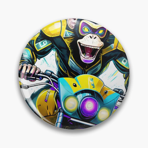 Item preview, Crazy Monkey racing a Motorcycle designed and sold by BADESIGNZZ.