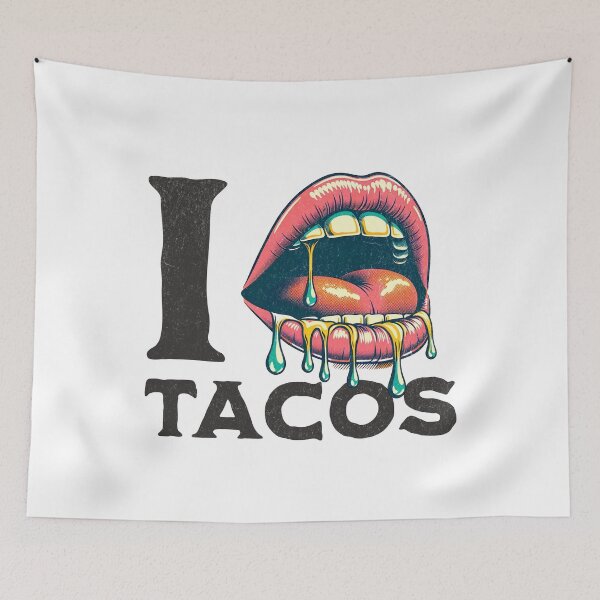 Item preview, I LOVE TACOS designed and sold by Retro-Rebellion.