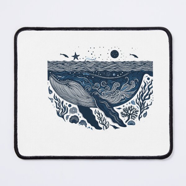 Item preview, Dark Shadows Blue Whale designed and sold by bihtti.