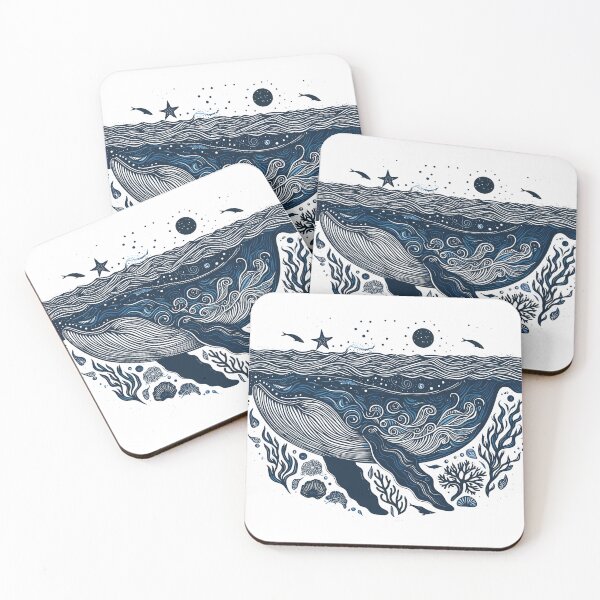 Item preview, Dark Shadows Blue Whale designed and sold by bihtti.