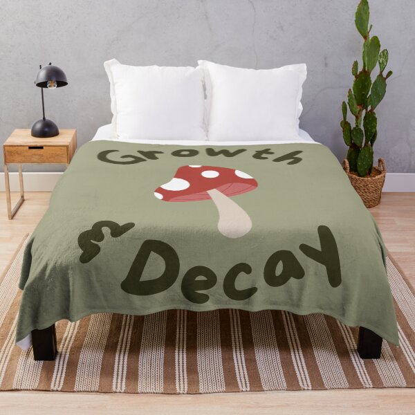 Item preview, Growth and Decay - Mushroom - Green and Red designed and sold by SayWhatYouFeel.