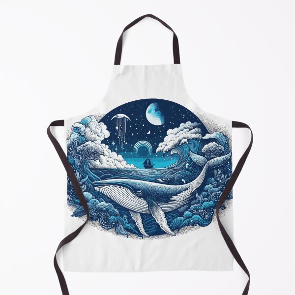 Item preview, Dark Shadows Blue Whale designed and sold by bihtti.