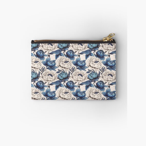 Item preview, Blue and cream peonies designed and sold by StormbornGem.