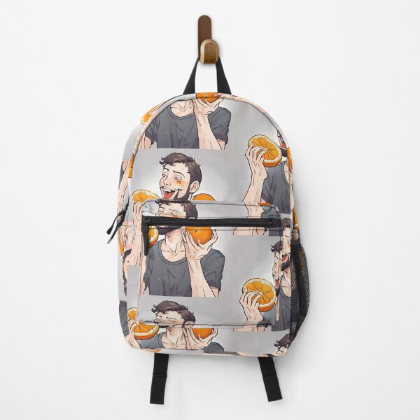 Item preview, a comical boy eats an orange designed and sold by janjacbu.