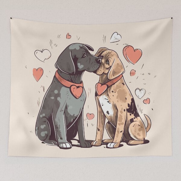 Item preview, Puppy Kisses and Tail Wags designed and sold by Amir Faysal.
