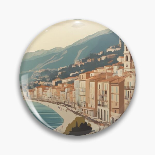 Item preview, Vintage poster Menton France designed and sold by KarakitAI.