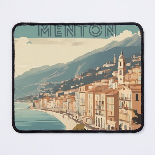 Item preview, Vintage poster Menton France designed and sold by KarakitAI.
