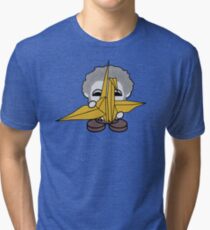 STPC: Grandpa Yo O'BOT Toy Robot (Origami Crane) Tri-blend T-Shirt