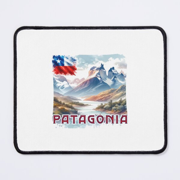 Item preview, Chilean Flag and Patagonia Scenic Stream Watercolor designed and sold by SambaStyles.