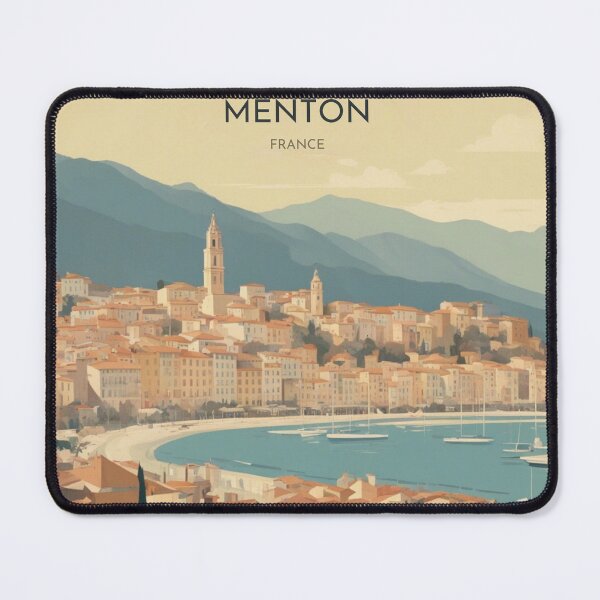 Item preview, Vintage poster Menton France designed and sold by KarakitAI.