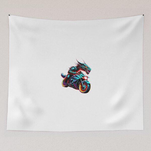 Item preview, Majestic Dragon on a bike designed and sold by BADESIGNZZ.