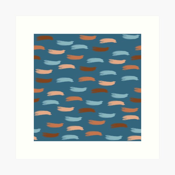 Item preview, Beautiful Blue and Brown Paint Brush theme designed and sold by EMMonovi.