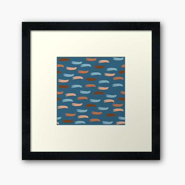 Item preview, Beautiful Blue and Brown Paint Brush theme designed and sold by EMMonovi.