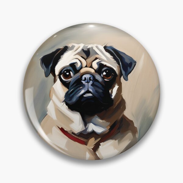 Item preview, Pug Dog Portrait with Tie designed and sold by Futurebeachbum.