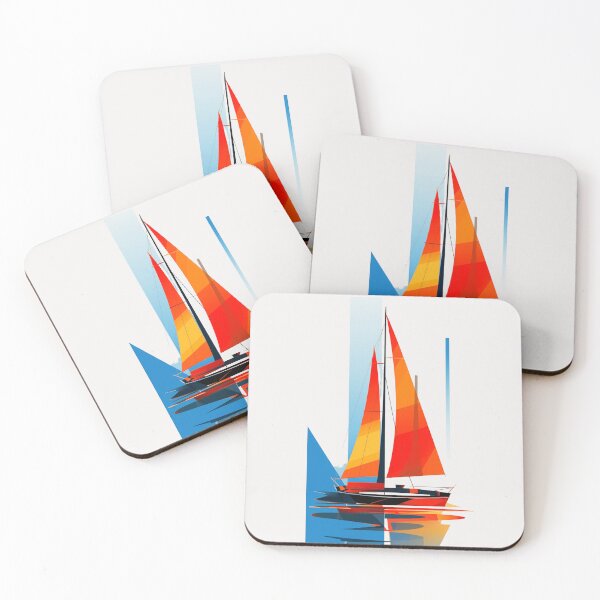 Item preview, Abstract Sailboat Art designed and sold by Sketch-Shack.