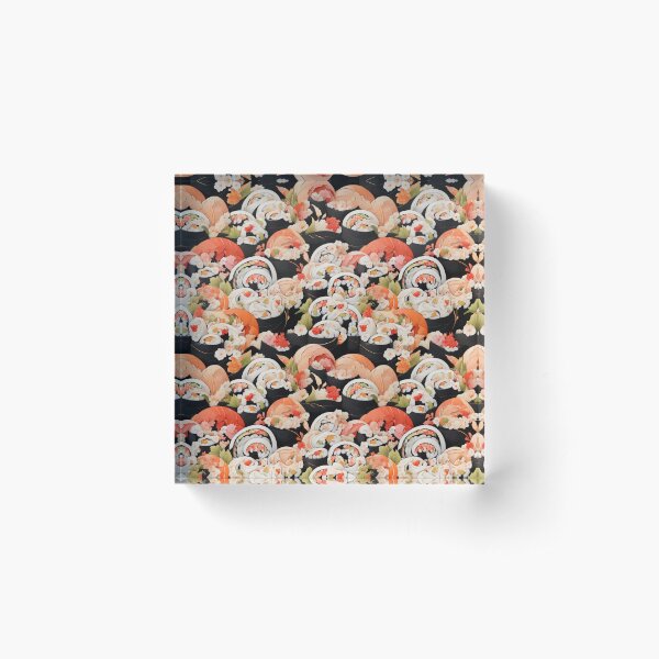Aperçu de l'œuvre Sushi Symphony : Collage de rouleaux vibrants créée et vendue par Honlov.