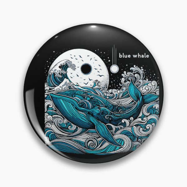Item preview, Dark Shadows Blue Whale designed and sold by bihtti.