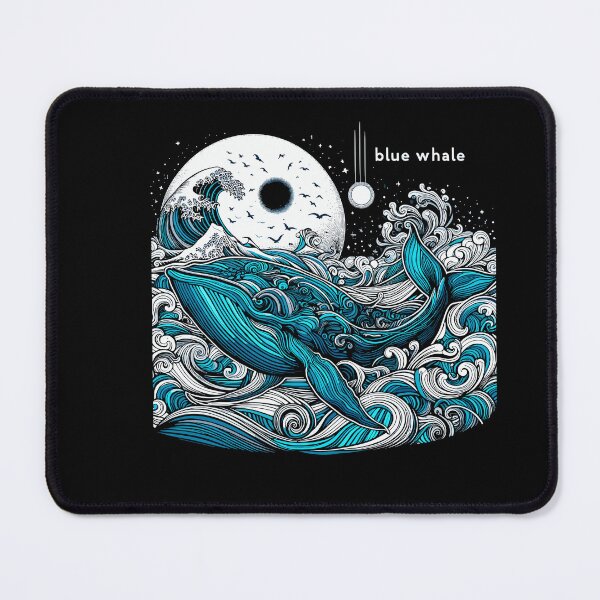 Item preview, Dark Shadows Blue Whale designed and sold by bihtti.