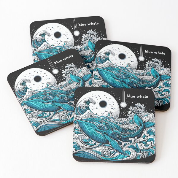 Item preview, Dark Shadows Blue Whale designed and sold by bihtti.