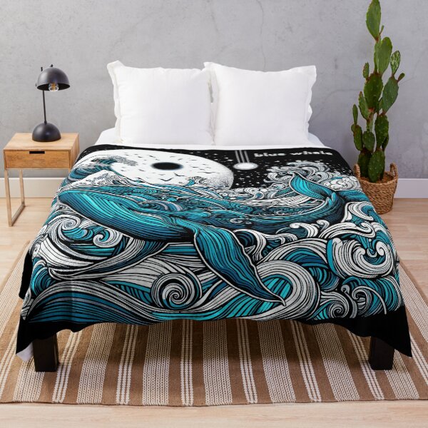 Item preview, Dark Shadows Blue Whale designed and sold by bihtti.