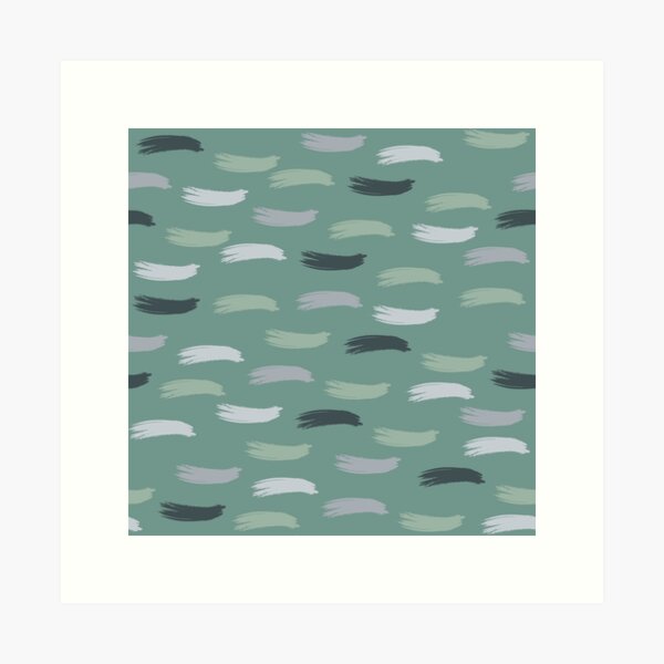 Item preview, Beautiful Green and Grey Paint Brush theme designed and sold by EMMonovi.
