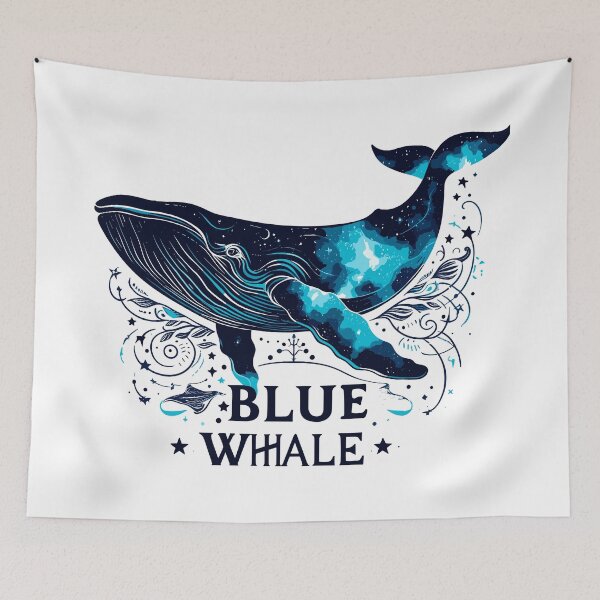 Item preview, Dark Shadows Blue Whale designed and sold by bihtti.