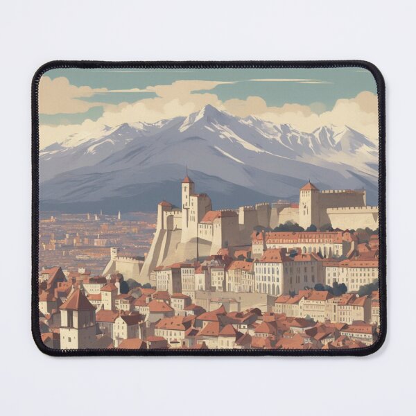 Item preview, Vintage poster Grenoble France designed and sold by KarakitAI.