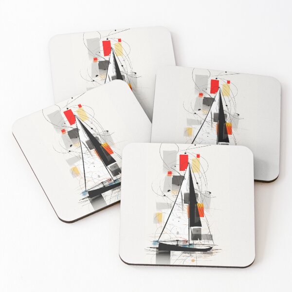 Item preview, Abstract Sailboat Art designed and sold by Sketch-Shack.