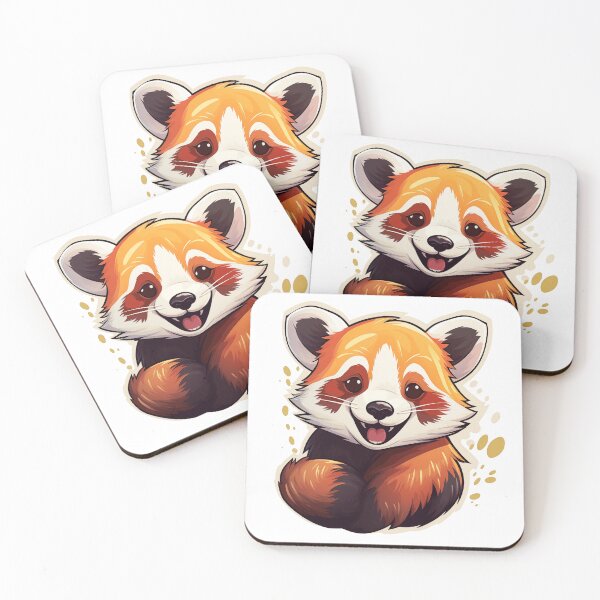 Artikelvorschau, Glücklich lächelnder roter Panda entworfen und verkauft von GoodThings66.