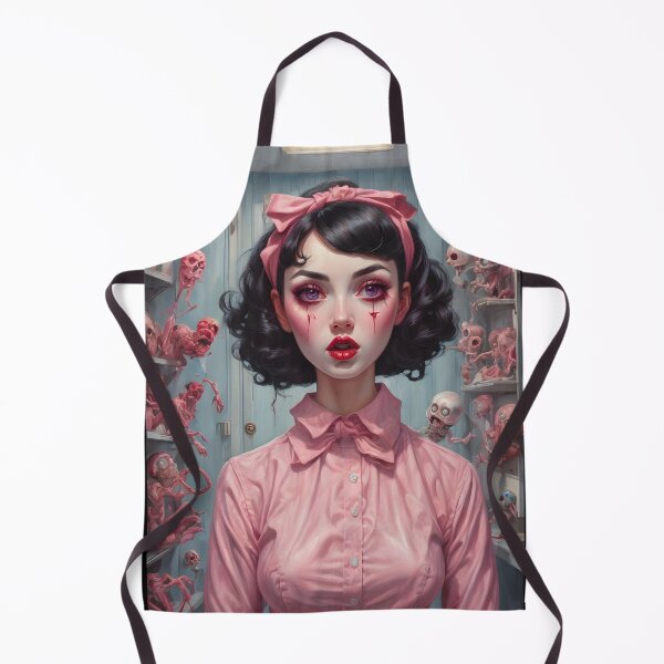 Item preview, Creepy cute girl, spooky art, pastel goth designed and sold by Spooky Witch Dream.
