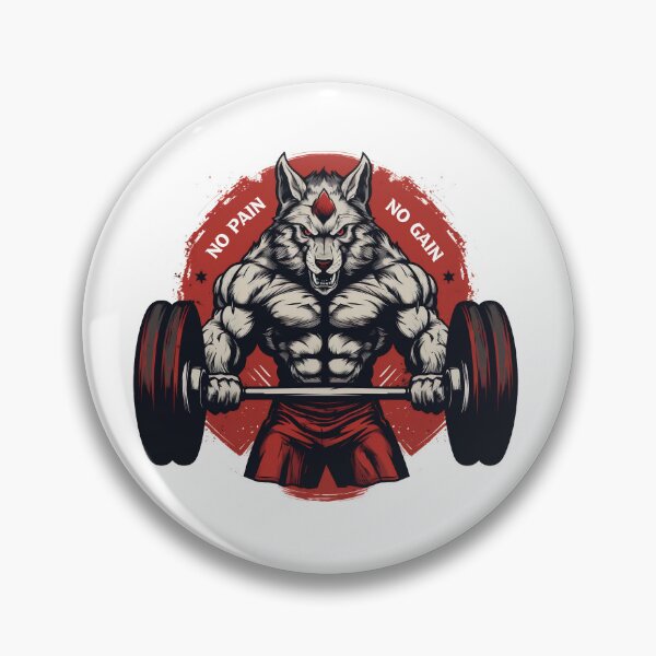 Item preview, bodybuilder wolf lifting weights designed and sold by javierparra.