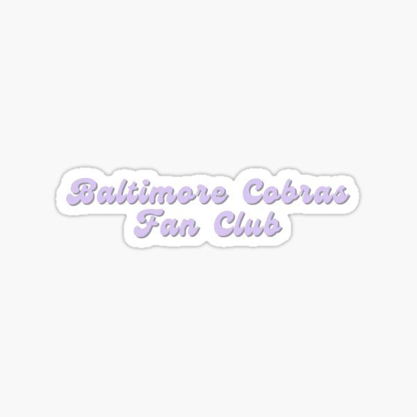 Baltimore Cobras Fan Club Sticker