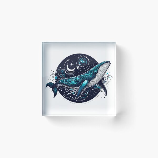 Item preview, Dark Shadows Blue Whale designed and sold by bihtti.
