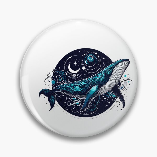 Item preview, Dark Shadows Blue Whale designed and sold by bihtti.