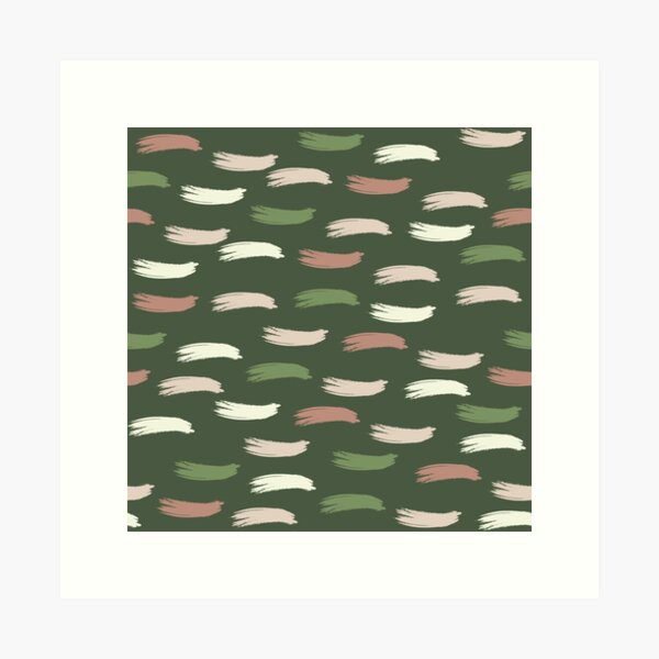 Item preview, Beautiful Green and Brown Paint Brush theme designed and sold by EMMonovi.