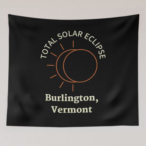 Item preview, Total Solar Eclipse Burlington, Vermont April 8th 2024 designed and sold by MimsTees.